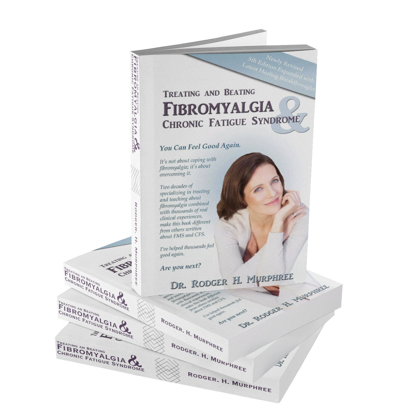 stack of 5th edition treating and beating fibromyalgia books